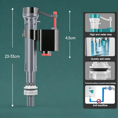 Adjustable toilet cistern fill - adjustable,