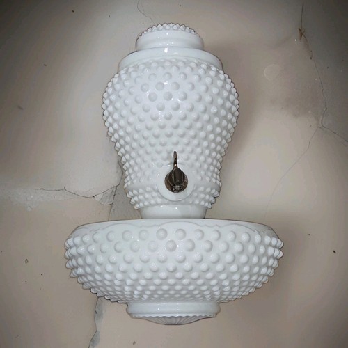 Vintage fenton hobnail milk - vintage,