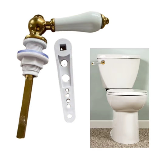 Toilet flush handle - toilet,