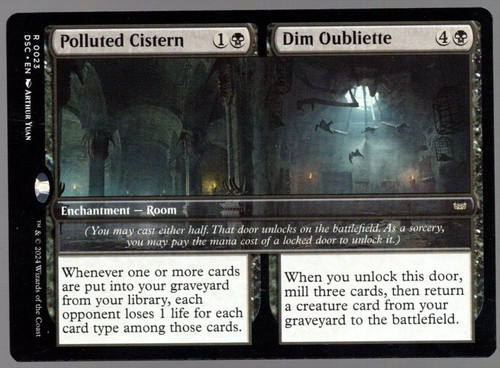 Polluted cistern dim - cistern,